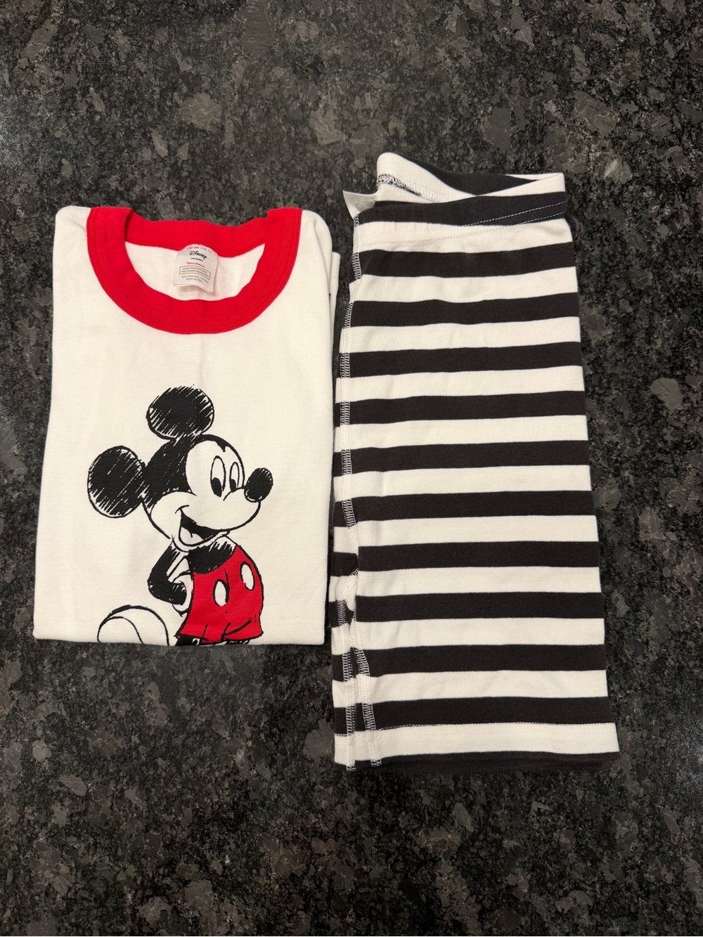 Hannah Anderson x Disney Mickey Mouse Kids Pajama Set - White, Red & Black